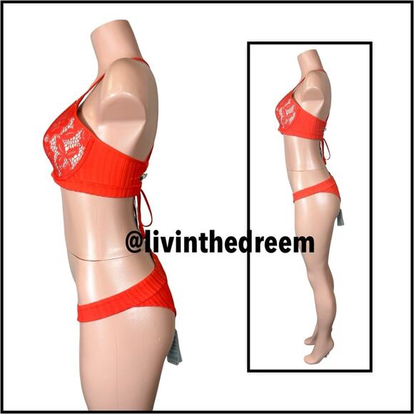 Luli Fama Corazon de Seda XL Reversible Bustier & Bottom XL $190 - Picture 6 of 15